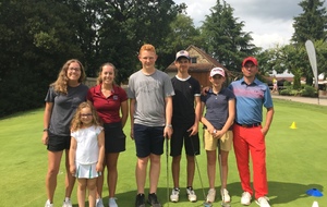 Des championnes en visite à l'école de golf !
